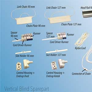 Komponen vertical blinds