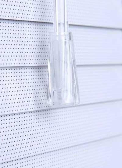 Horizontal blind perforated