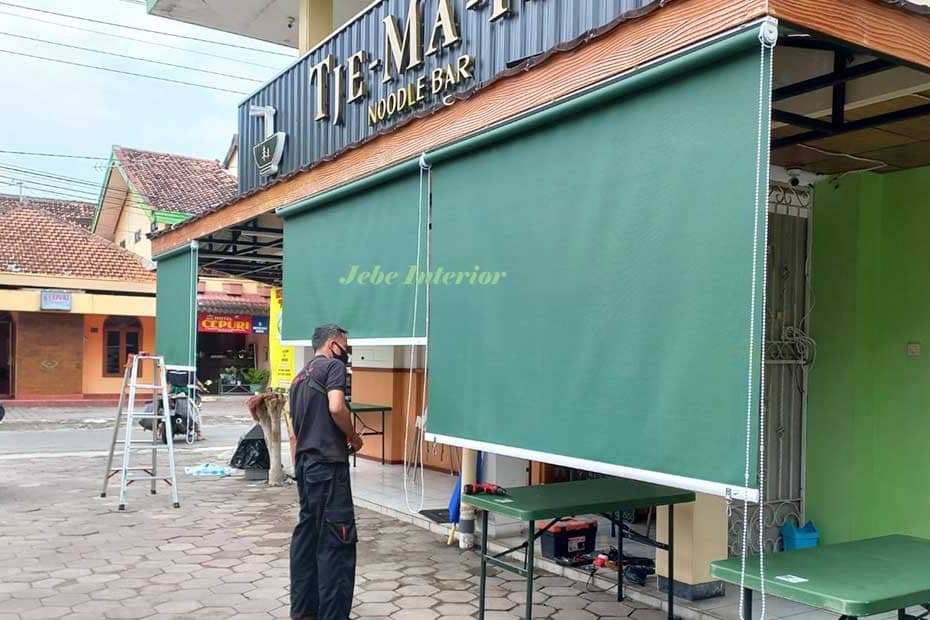 Roller blind outdoor